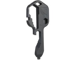 Multifunctioneel 24-in-1 cadeau – Origineel idee voor mannen, verjaardagen, vaders, Vaderdag, Kerstmis – Handige gadgetsleutel (zwart)
