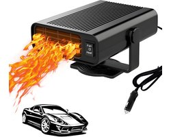 Auto Verwarming - Elektrische kachel - Defroster 120W – 12V – Roterend – Voorruit Verwarming & Ontdooier – ABS Behuizing – Compacte Auto Heater