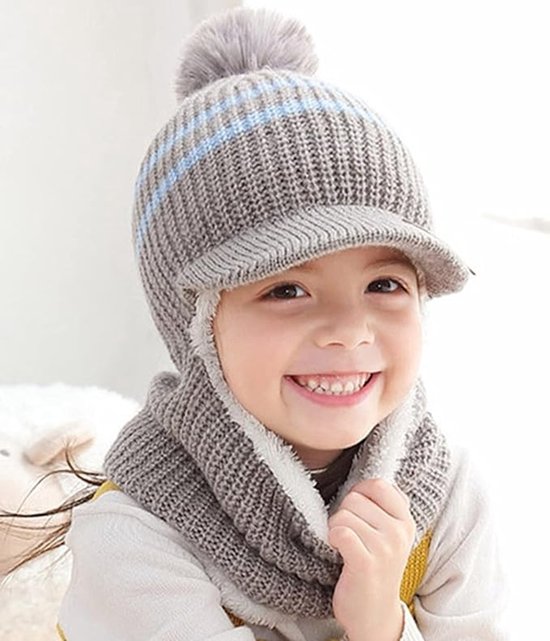 Winter Kindermuts Baby Boy Baby Girl Cartoon Oren Een Kneepje Zal Bewegen Zal Wa