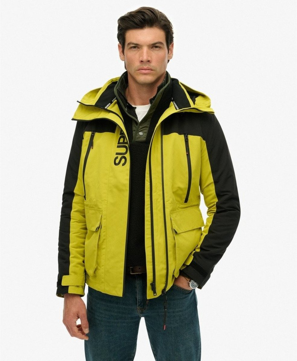 Superdry Colour Block Windbreaker Jas Heren Geel