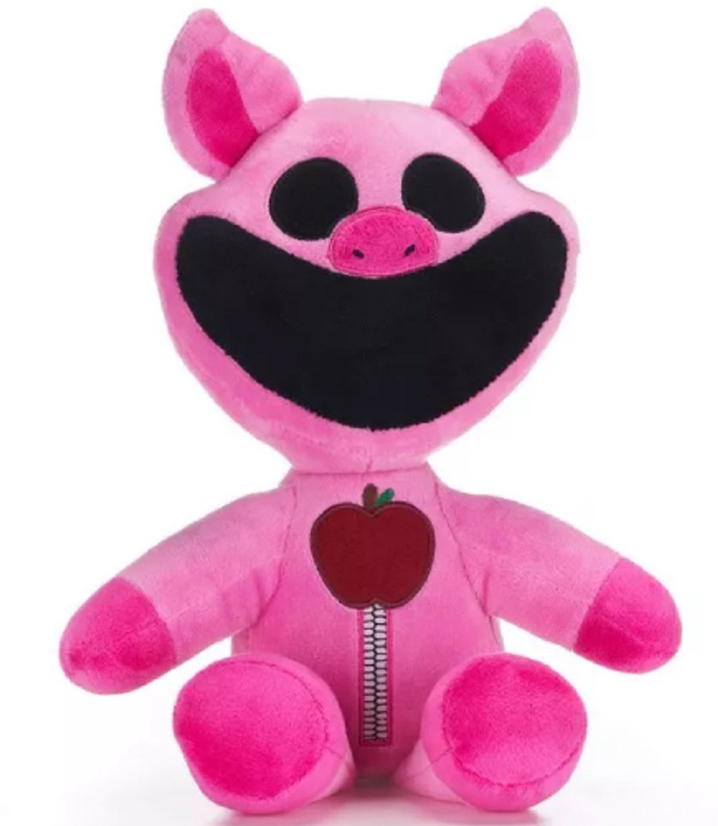 Poppy Playtime Smiling Critters (Roze) Pluche Knuffel 32 cm - Monster Knuffels - Speelgoed voor Kinderen Jongens Meisjes - Roblox Game Plush Toy - Huggy Wuggy & Kissy Missy