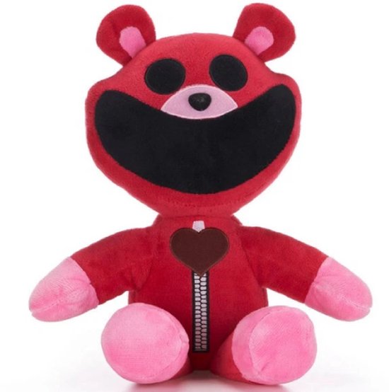 Poppy Playtime Smiling Critters (Rood) Pluche Knuffel 32 cm - Monster Knuffels - Speelgoed voor Kinderen Jongens Meisjes - Roblox Game Plush Toy - Huggy Wuggy & Kissy Missy