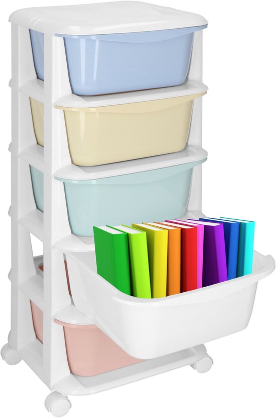 IRIS Design Chest ladekast - 4 half diepe lades - 4x 11L - Kunststof