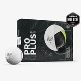 Vice Golf Pro Plus - 12 Golfballen - Wit - Urethane cover - 4-delig - Meer afstand & balsnelheid