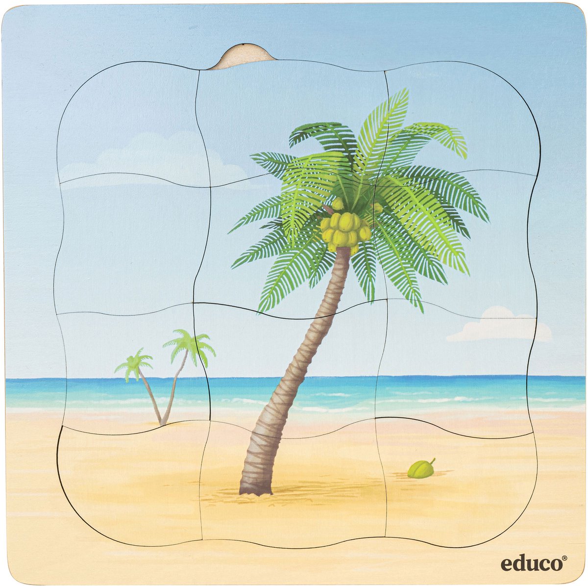 Groeipuzzel strand - Kokospalm