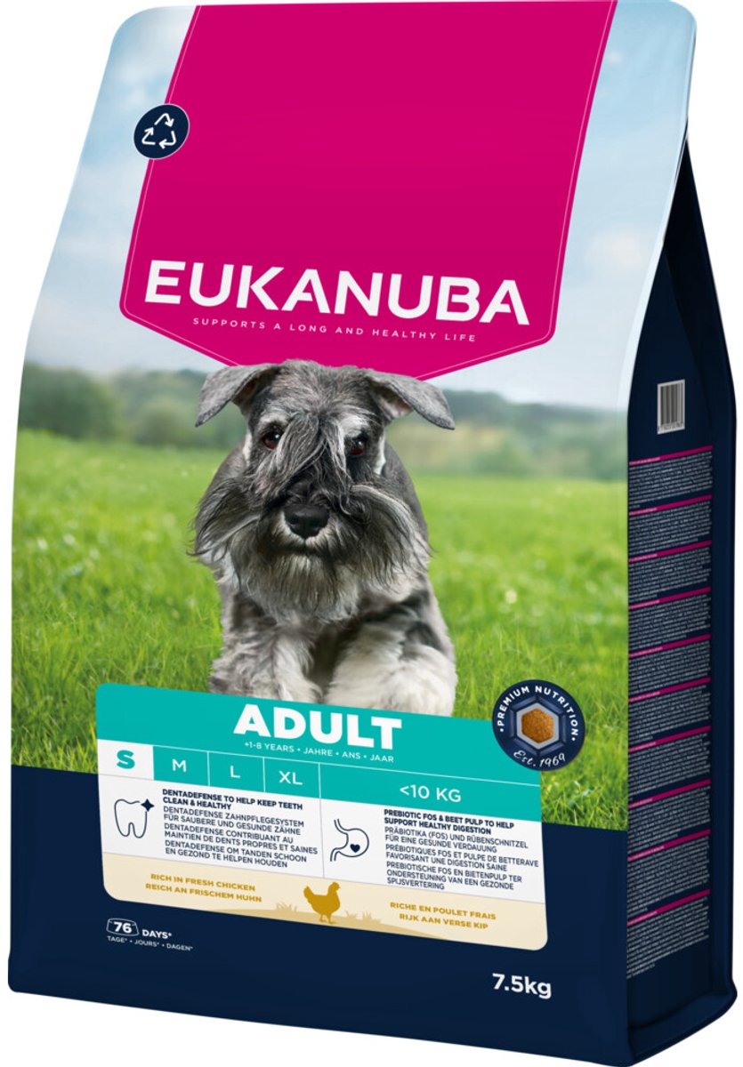 Eukanuba Adult Small - Hondenvoer - Kip - 7,5 kg