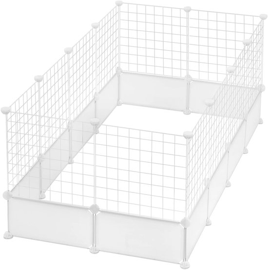 BUNNY BUSINESS Volledig Opvouwbare Beschutte Konijn Run Hok, 48  4ft Grijs 2113703785