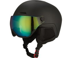 GOOFF Xtreme Skihelm met Vizier – Skihelm inclusief skibril - zwart - maat L