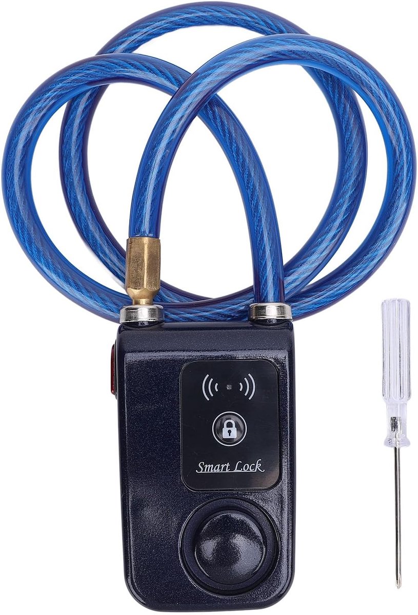 Slimme Bluetooth Fietsslot met Alarm - Keyless en Waterdicht tot IP44