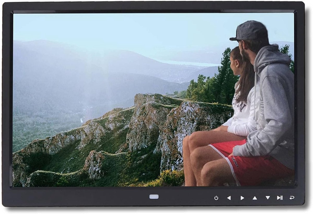 Digitale Fotolijst - Digitale Album - Foto's Tonen - Touchscreen HD Scherm - 15 inch - Zwart