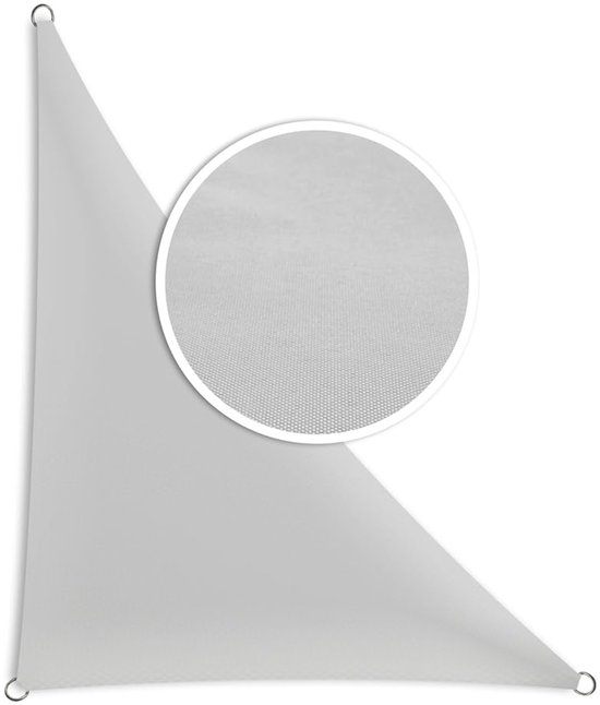 Voile d'ombrage triangulaire - idéal pour l'ombre - 1 pièce - respirant