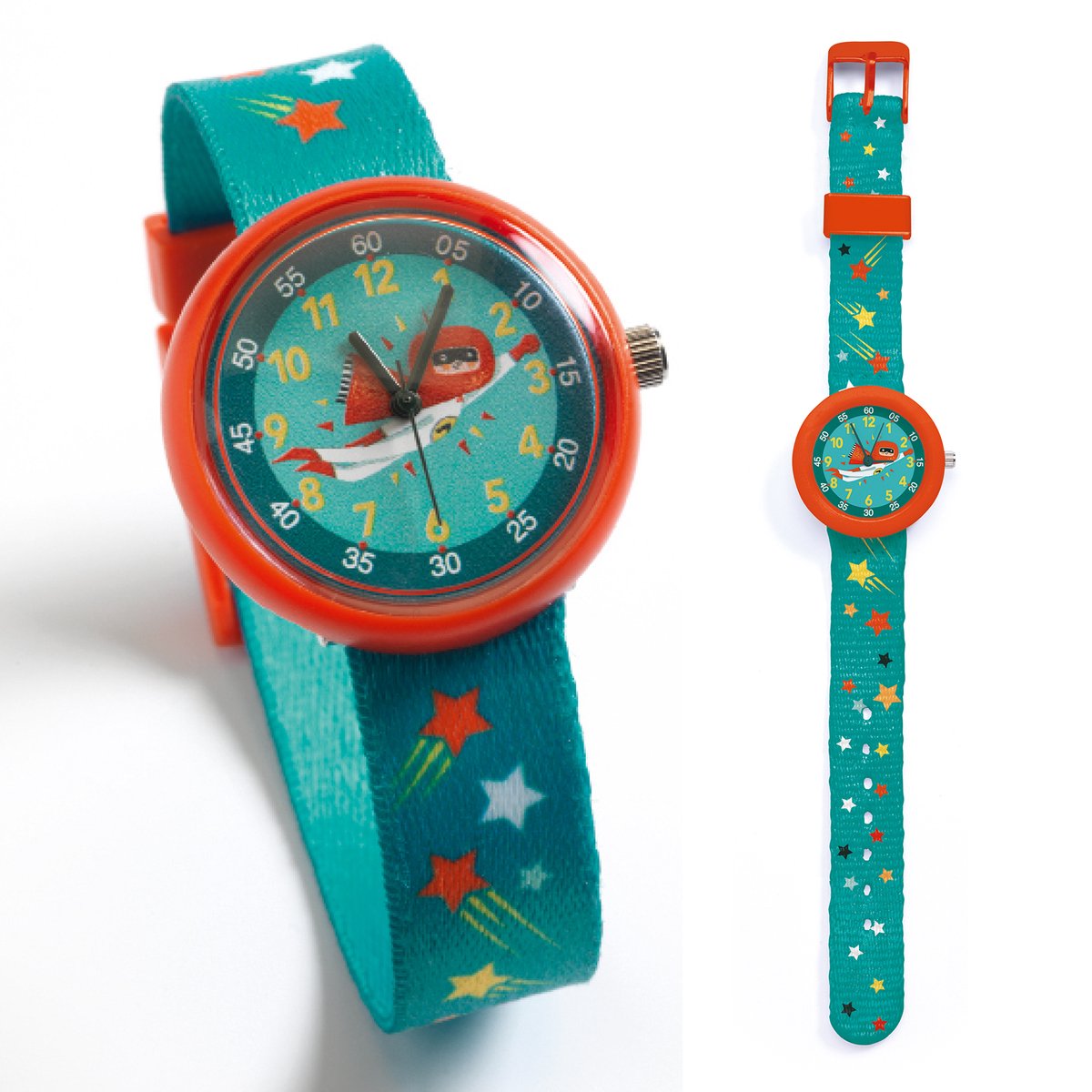 Djeco Kinderhorloge Superheld | Blauw
