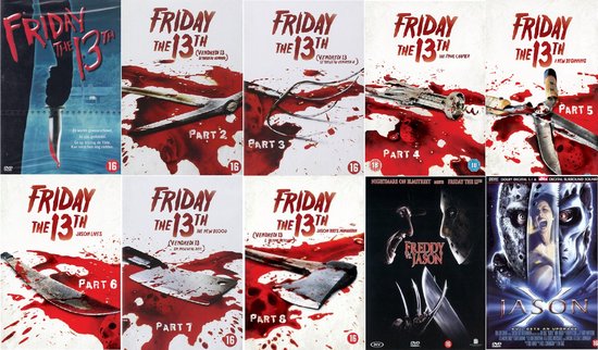 Friday the 13th filmreeks 1 t/m 10 set