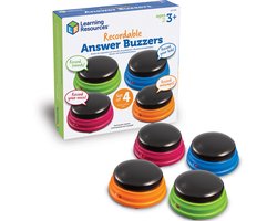 Learning Resources Antwoordknop Buzzers met Geluidsopname (Set van 4) - 3+