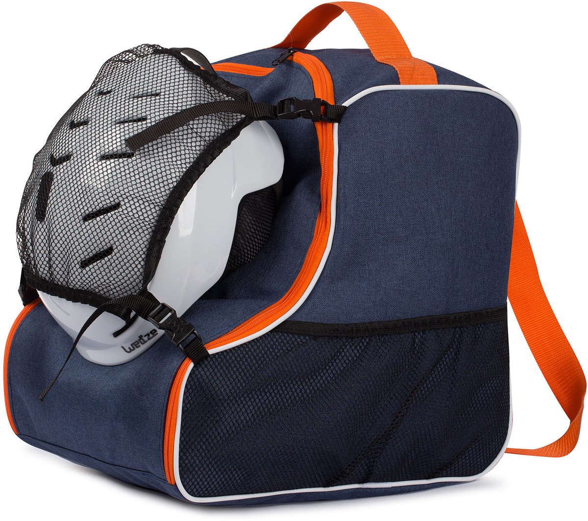 FEROCITY - Premium skischoentas - Skitas met uitneembaar meshvak - Kleur Blauw Oranje