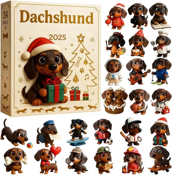 Gnome-Adventskalender 2025, 24 Stück Gonks Adventskalender 2025, 24