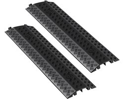 VEVOR 975 Mm Kabelbeschermer, 7938 Kg/As Draagvermogen, Robuuste Pp-Overrijbeveiliging, Struikelbeveiliging, Vloerbedekking, voor Ruimtes met Hoge Drempels, Thuis, Kantoor, Magazijn, 1 Verpakking