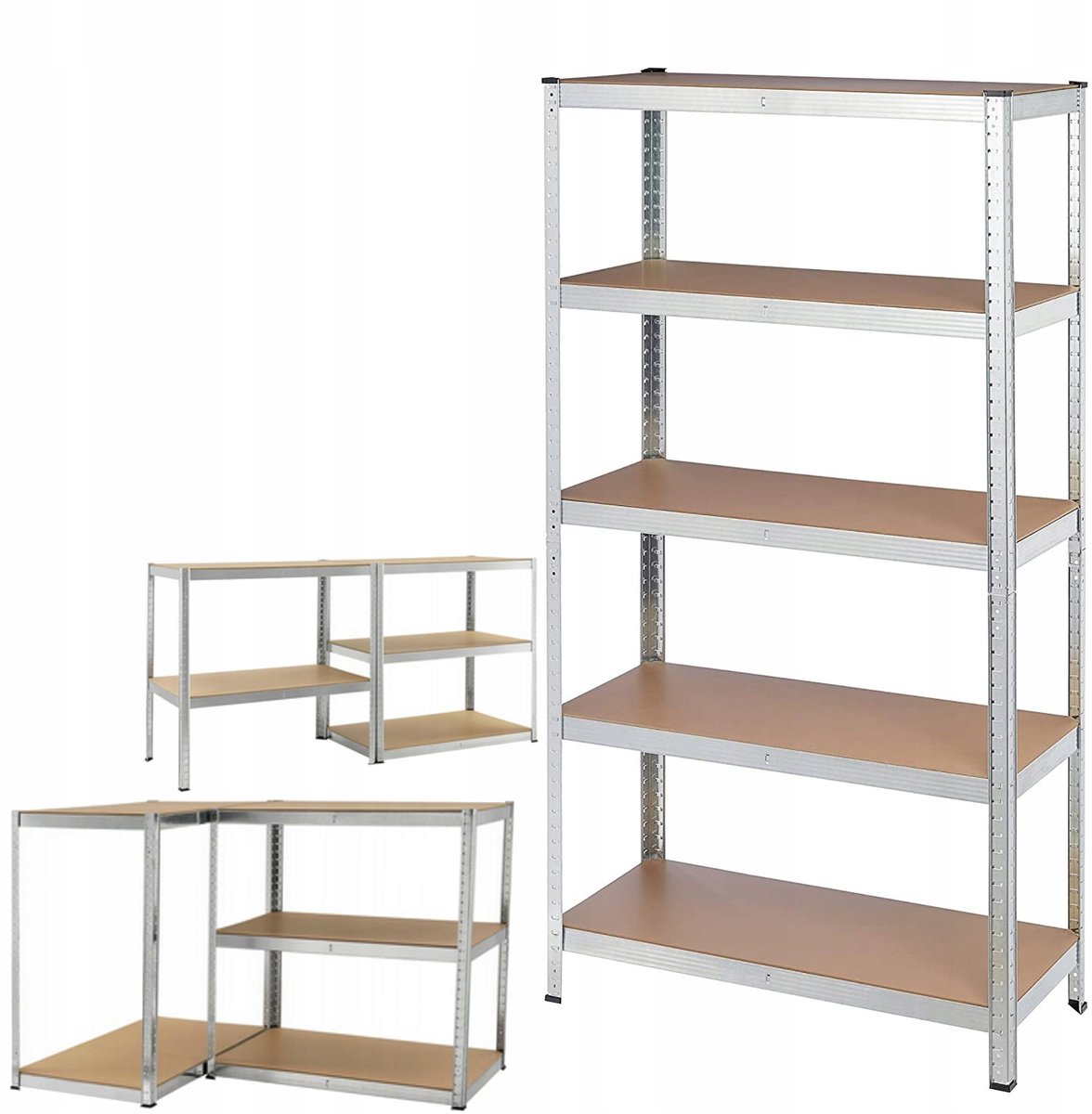 Metalen Kastenstelling 180x90x40cm 5 Speelplanken 175kg per Plank