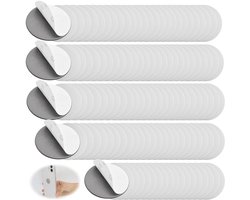 Allecto Plus - Zelfklevende metalen plaatjes 120 stuks - 20 mm - roestvrijstaal - magneetplaatjes - telefoonhouder - decoratieklussen