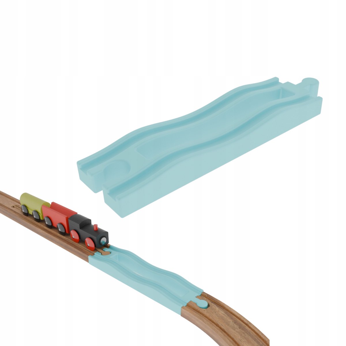 Hobbels voor Houten Treinbanen - Uitbreiding voor Bestaande Sets