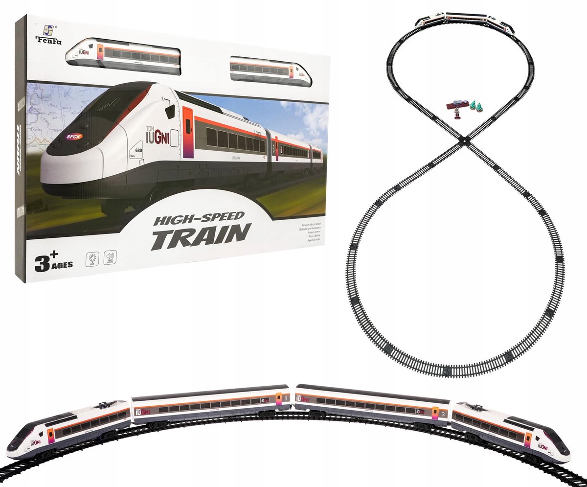 Elektrische Trein met Baan, Loop en Accessoires