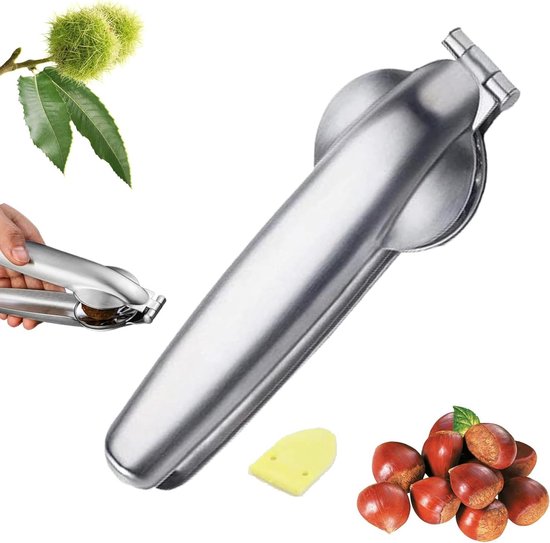 Kastanje Opener Cutter Dunschiller Clip Moer Crackers Sheller Tang Multifunctionele Kastanje Dunschiller Keukengereedschap Ergonomisch Ontwerp (Geel