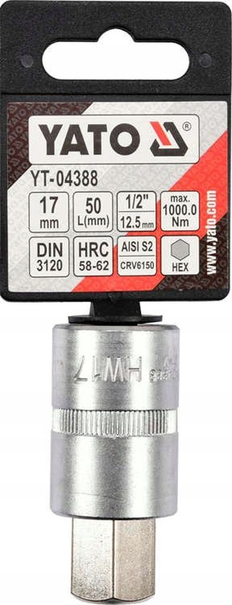 Yato Inbus Dopad 1/2" 17mm L55mm - Professioneel Gereedschap