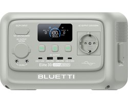BLUETTI Elite 30 V2 - 600W - 288Wh - Duurzame energie - Portable powerstation - LFP Draagbare Accu - Backup stroomuitval voor Camping - Outdoor
