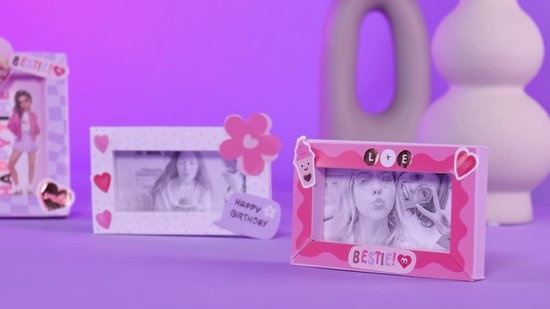 Livre à Cadres Photos DIY Top Model – 8 Cadres à Monter, 6 Feuilles D’autocollants – Dimensions 23,2x17,7x1,2 Cm – Pour Filles Adolescentes - 2