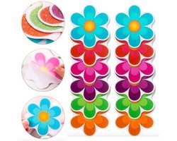 10 Antislip Bloemen Stickers Ø 10cm | Douche Bad Trap | Zelfklevend Zelfklevende Sticker Set | Anti slip mat Antislipmat Douchemat Badmat Antislipmatten| Glad Gladde Traptrede treden tredes Traptreden | Veiligheid Badkamer Kinderen Kind Baby Babybad