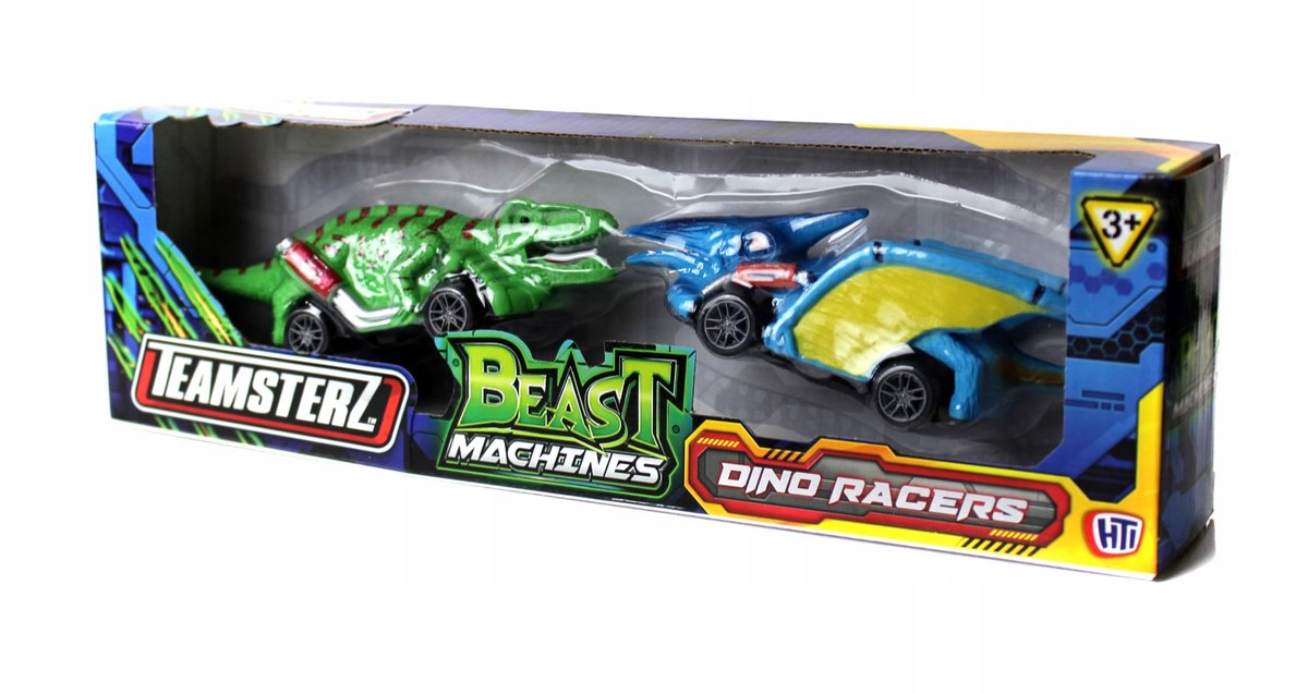 Teamsterz Dino Race Auto's - 2 Stuks