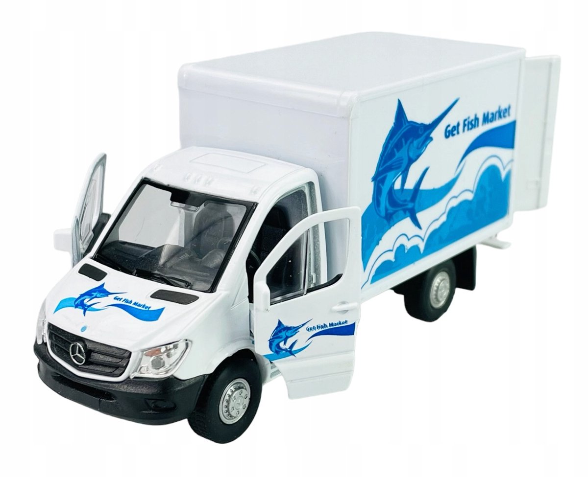 Welly Mercedes-Benz Sprinter Cargo Box Metaal modelauto 1:34