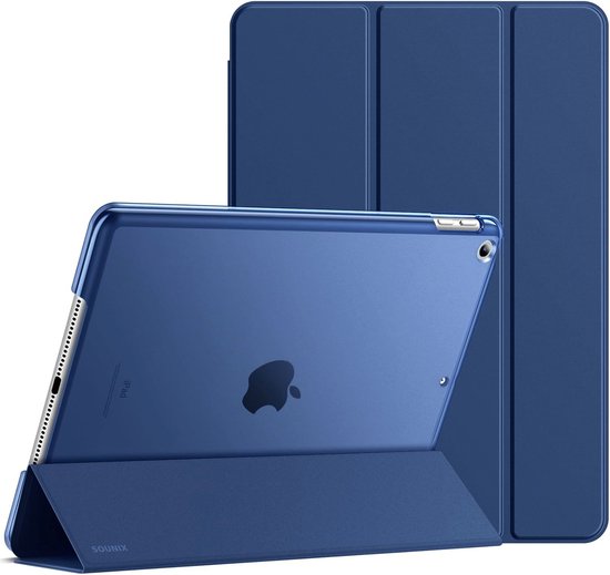 Sounix Tablet Cover Convient pour iPad 10.2 (2019) 7e génération / iPad 10.2 (2020) 8e génération / iPad 10.2 (2021) 9e génération - Étui - Bleu marine