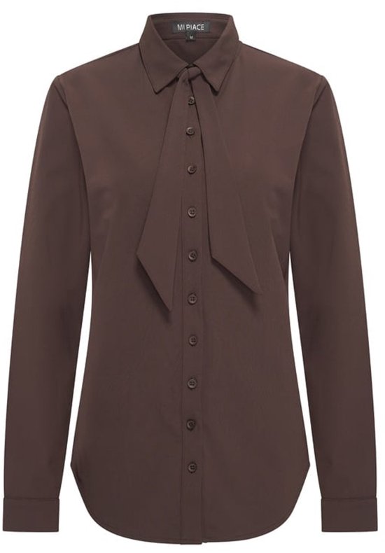 MI PIACE - Travel Blouse Bow Espresso 202709