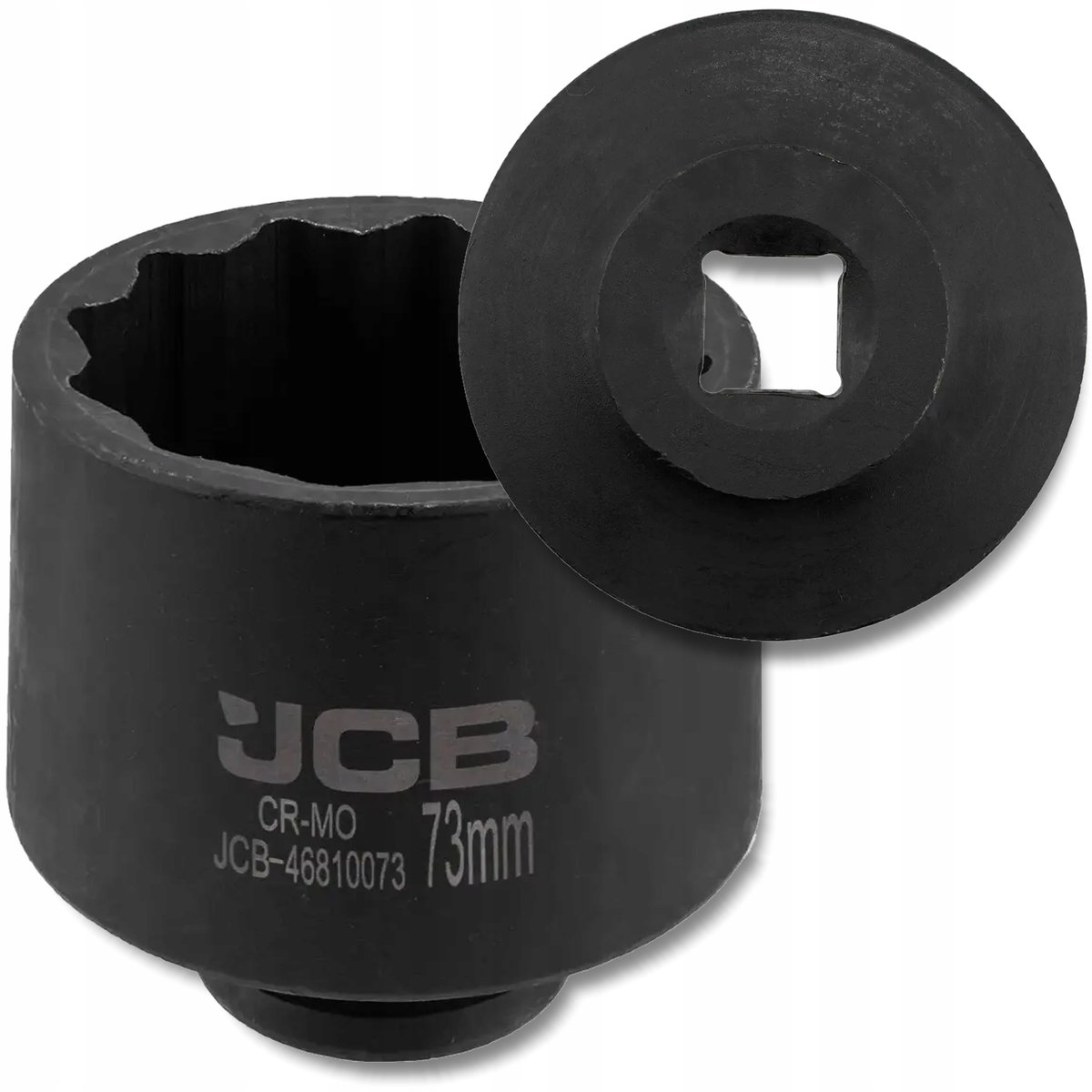 JCB 3/4" Dopsleutel, 73mm, 12-kant, Cr-Mo, Diep