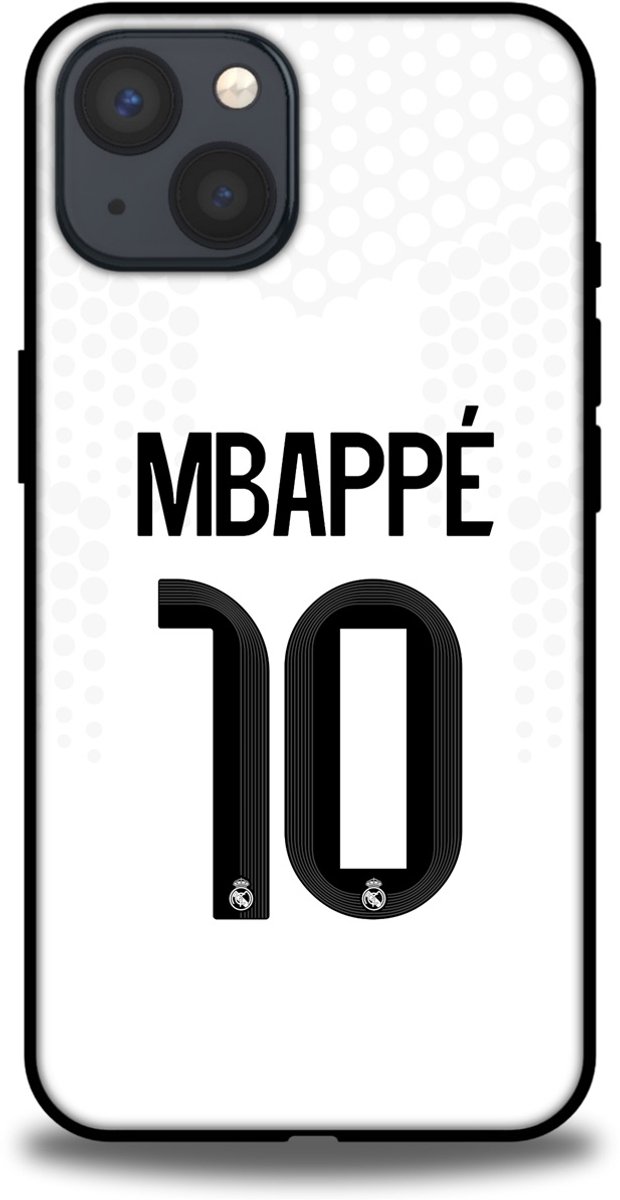 Mbappé 10 Real Madrid telefoonhoesje - Apple iPhone 13 - Backcover Softcase - Wit