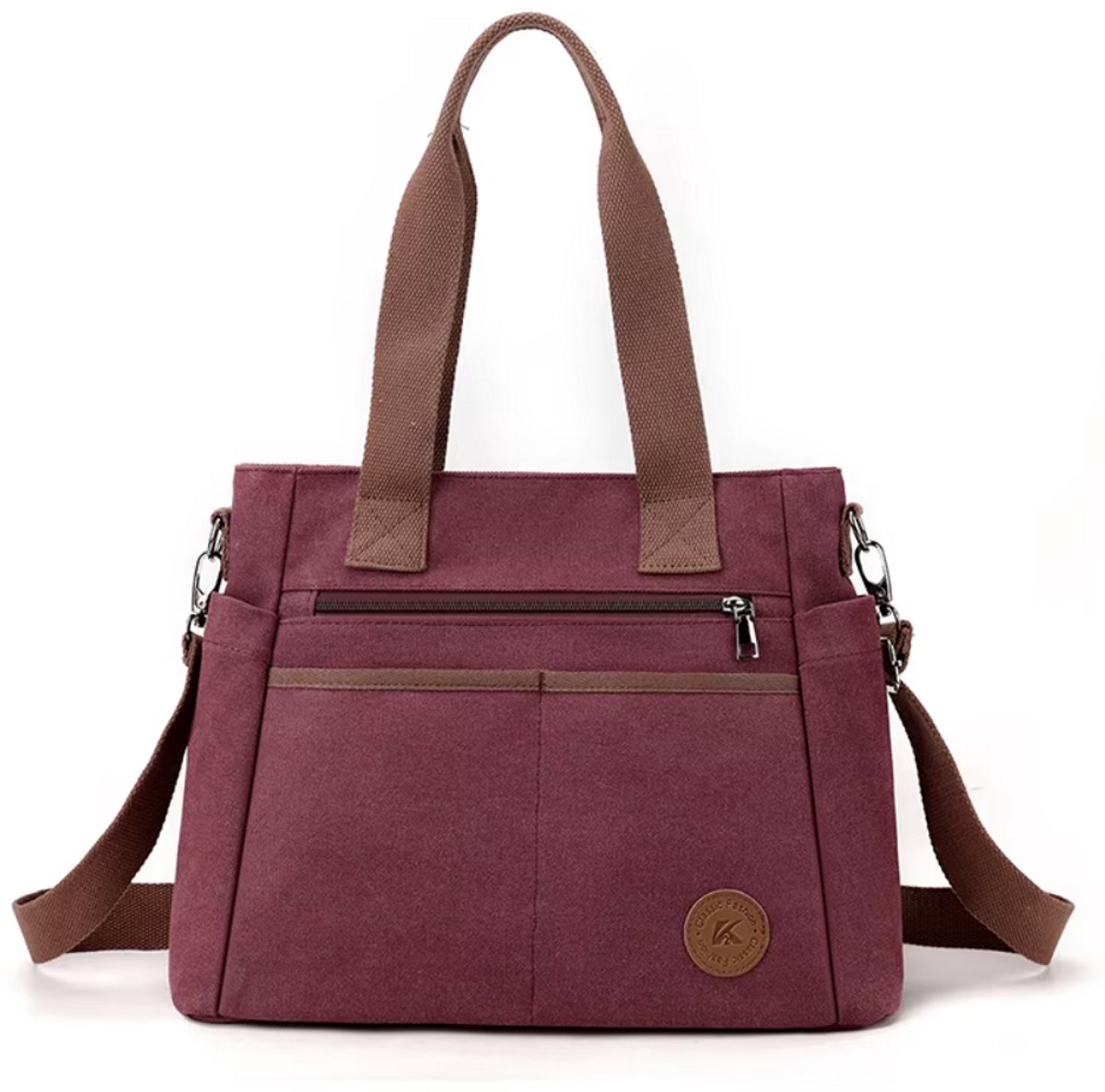 N3 Collecties Mode Canvas Handtassen met Hoge Kwaliteit Schouder Crossbody Tassen-Paars