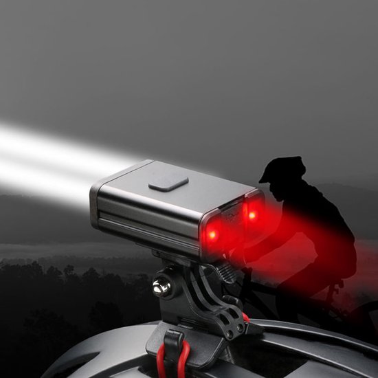Lightyourbike ® DUO NOVA - Fietshelm verlichting LED - Helmlamp USB Oplaadbaar - Verlichting fietshelm bevestiging - Voorlicht & Achterlicht — afbeelding 5