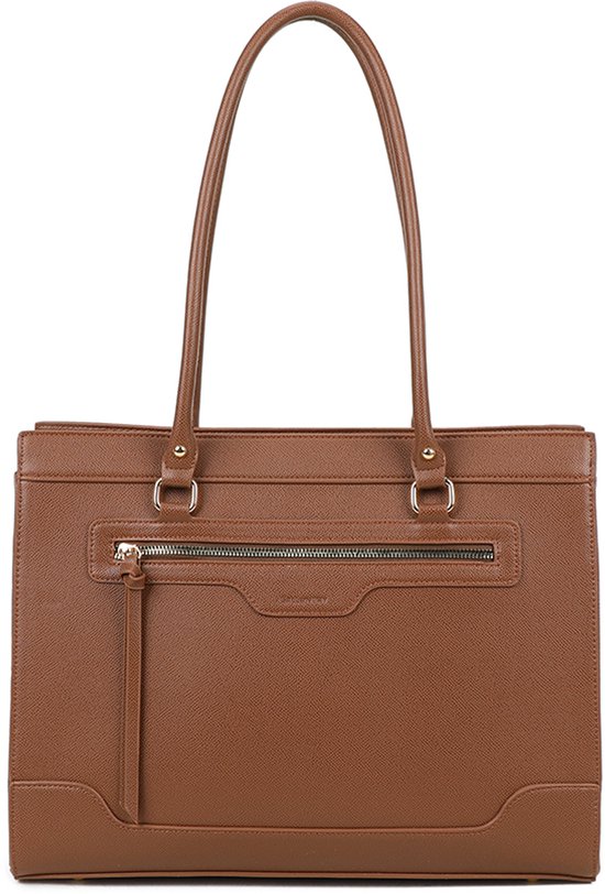 Gallantry® - Sac à main femme - Sac de travail, cartable et ordinateur portable - Déperlant - Format A4 - Marron D.