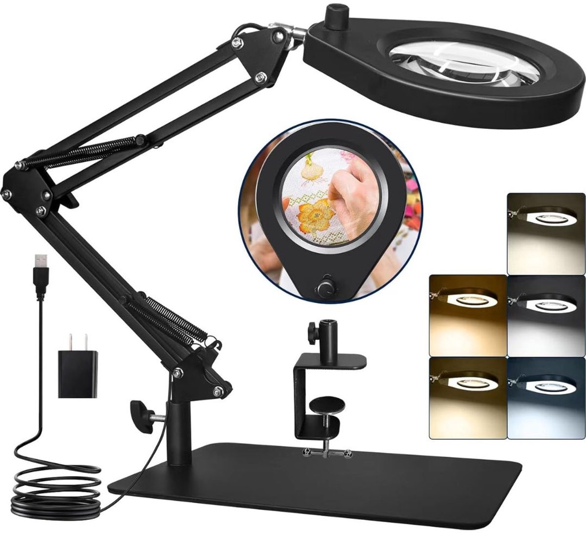 MKSS® Loeplamp met Standaard - Lamp met Led Verlichting