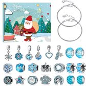 Adventskalender 2026 - Sieraden – 24 Dagen Verrassing – Armband & Charms – Blauw