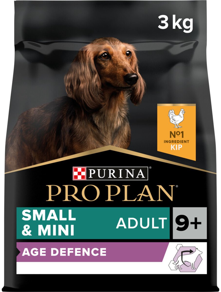 Pro Plan Pro Plan - Adult 9+ - Small & Mini - Age Defence - Kip - 3 x 3kg