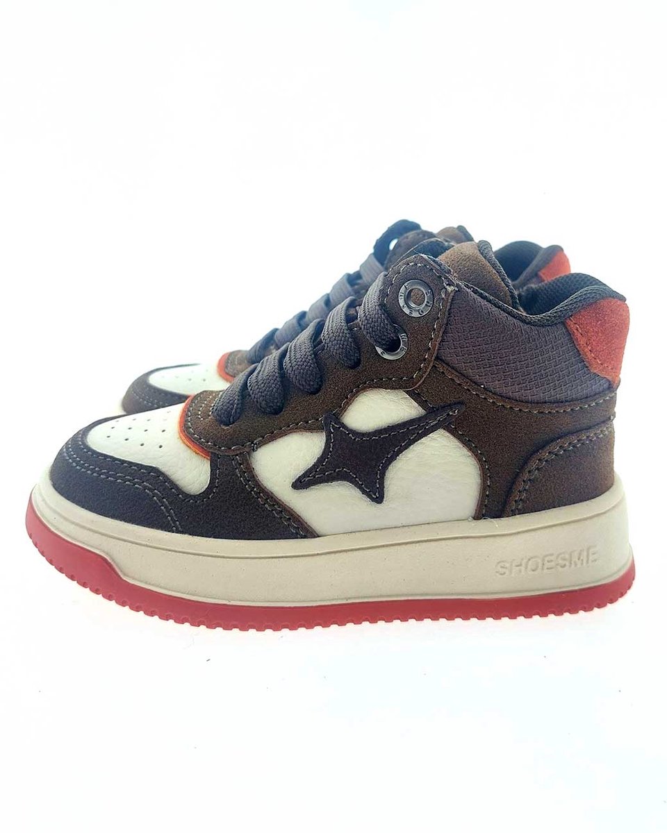 Shoesme NO25W006 sneaker bruin combi