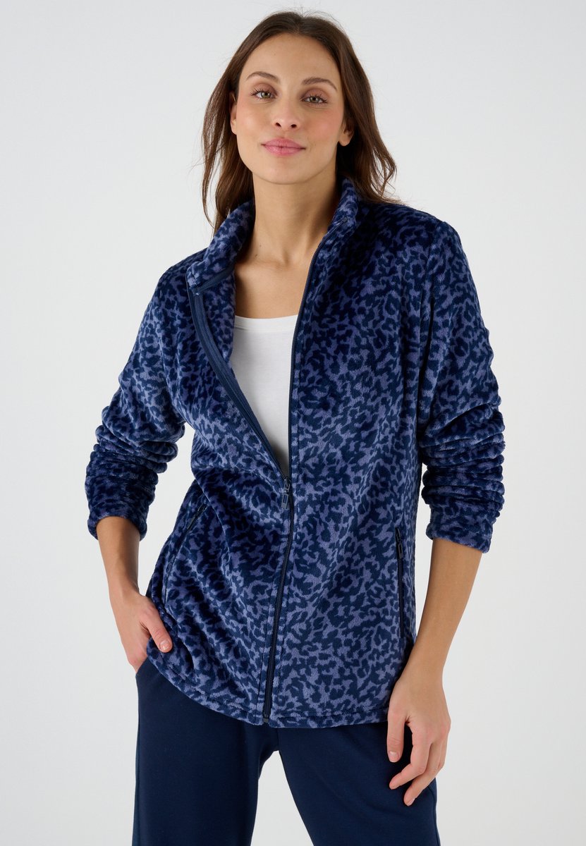 Damart - Fleece jasje met rits - Dames - Blauw - XXL