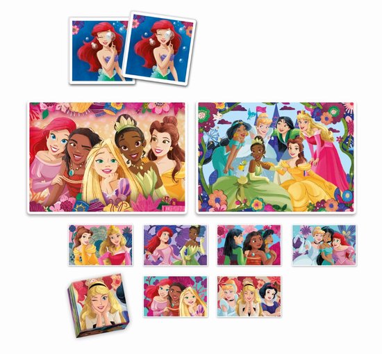 Clementoni - Edukit 4-in-1 - Disney Princess - Puzzel, Memory & Blokken ...