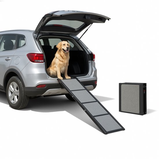 Rampe pour chien Petrox pour voiture - Rampe pliable pour chien - Escalier pour chien - PVC antidérapant
