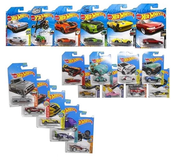 Hot Wheels Die Cast voertuig - 6 cm - 1 exemplaar - Spaar ze allemaal - Van Metaal - Schaal 1:64