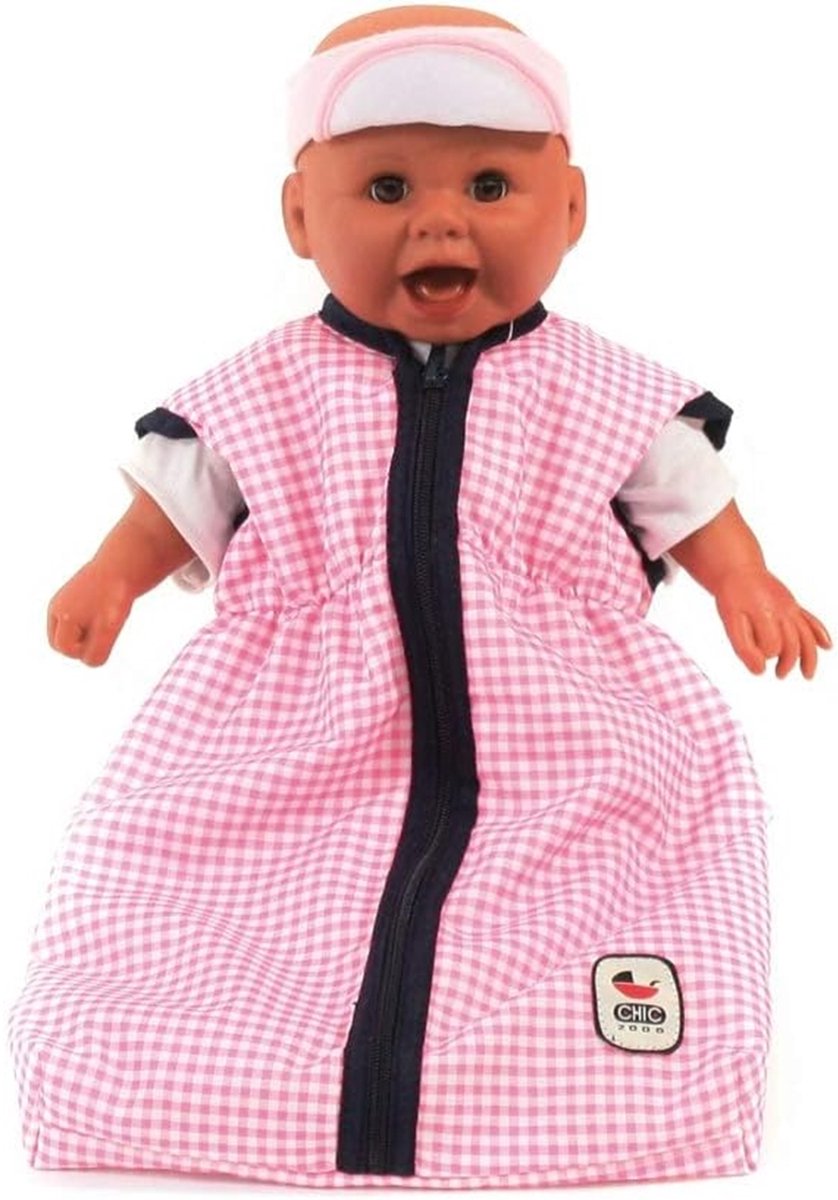 Bayer chic Poppenslaapzak roze
