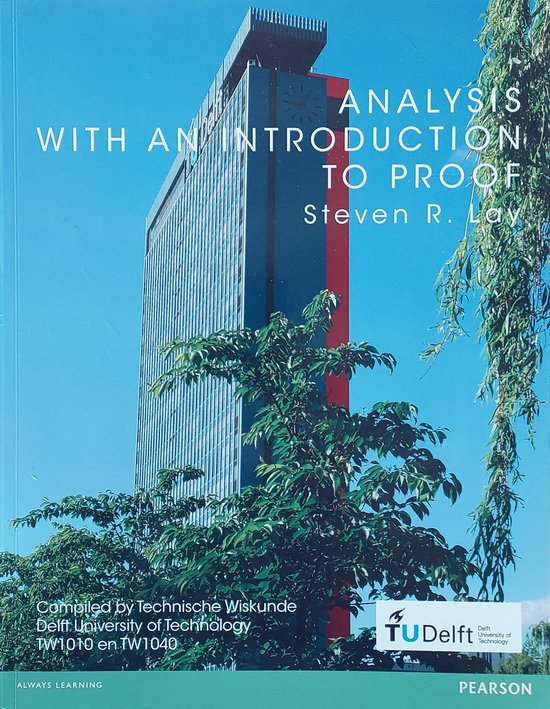 Steven R Lay Analysis With An Introduction To Proof, Steven R. Lay | 9781784342821 ...