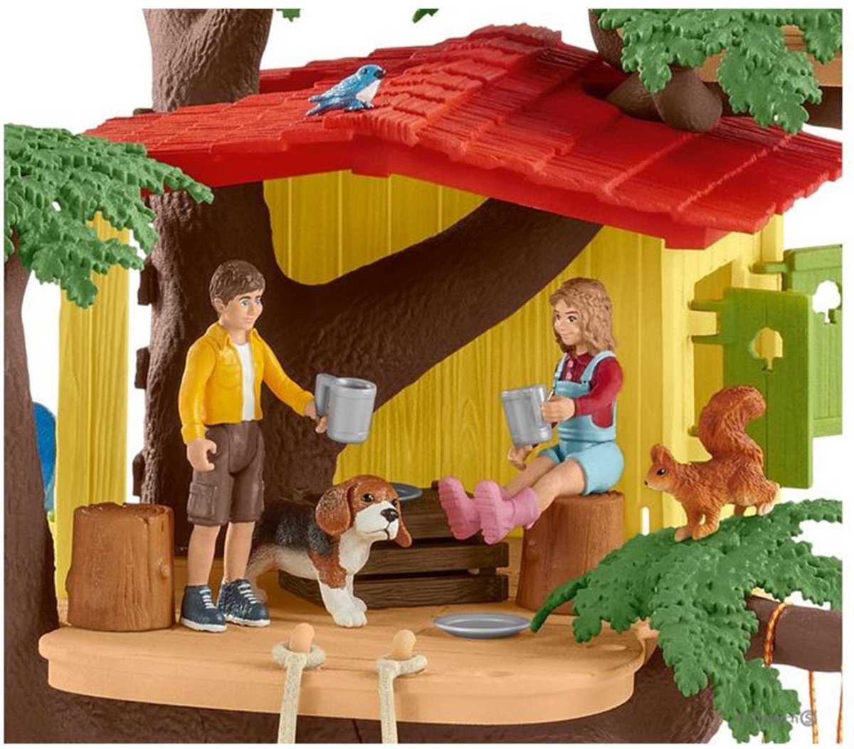 schleich FARM WORLD - Avontuurlijke boomhut - Speelfigurenset - Kinderspeelgoed voor Jongens en Meisjes - 3 tot 8 jaar - 28 Onderdelen — afbeelding 24